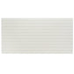 Bois 24x48 Snow White Ceramic Large Format Fluted Wall Tile (2 Pack, 15.5 sq ft/case)