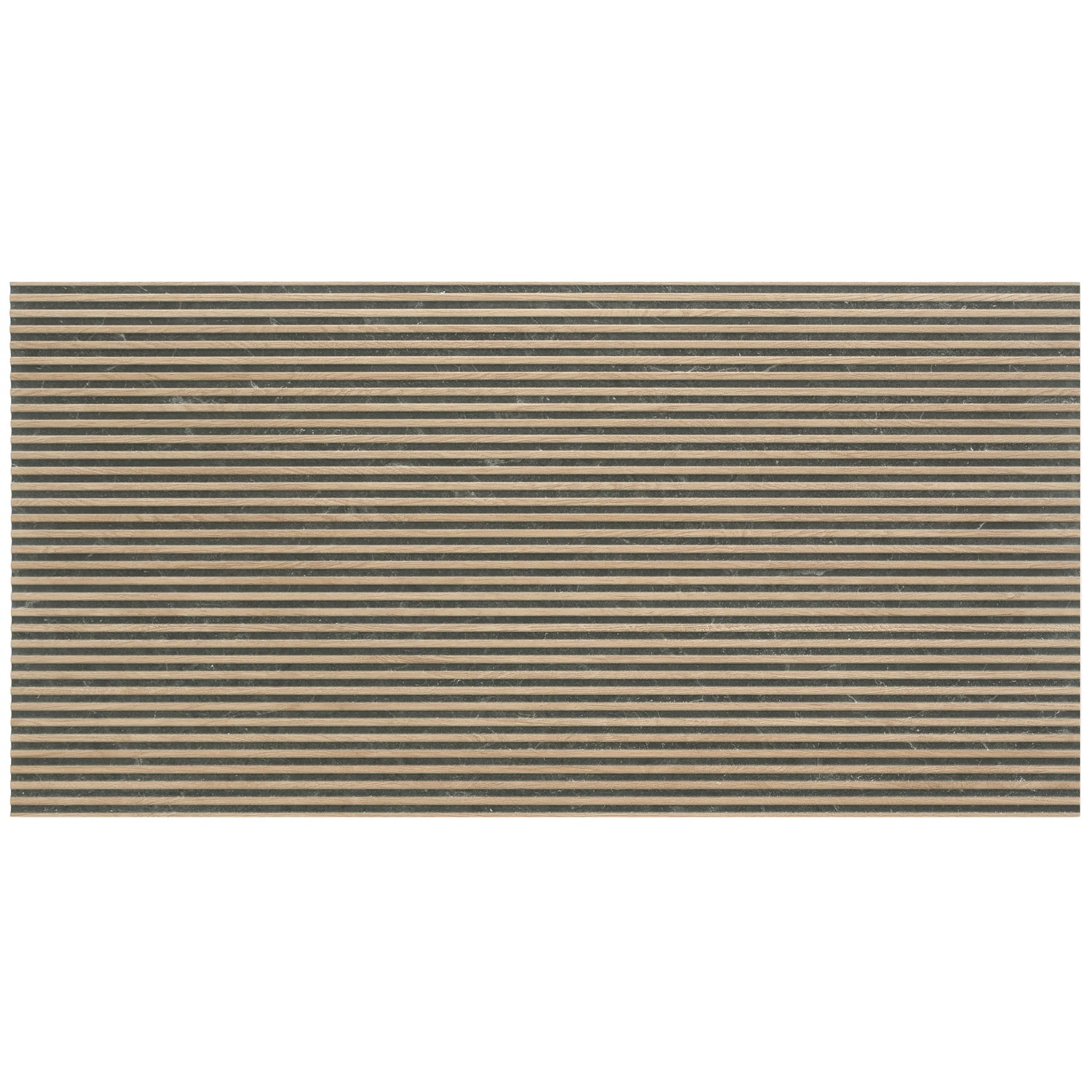 Bois 24x48 Taupe Wood Ceramic Large Format Fluted Wall Tile (2 Pack, 15.5 sq ft/case) - Sample