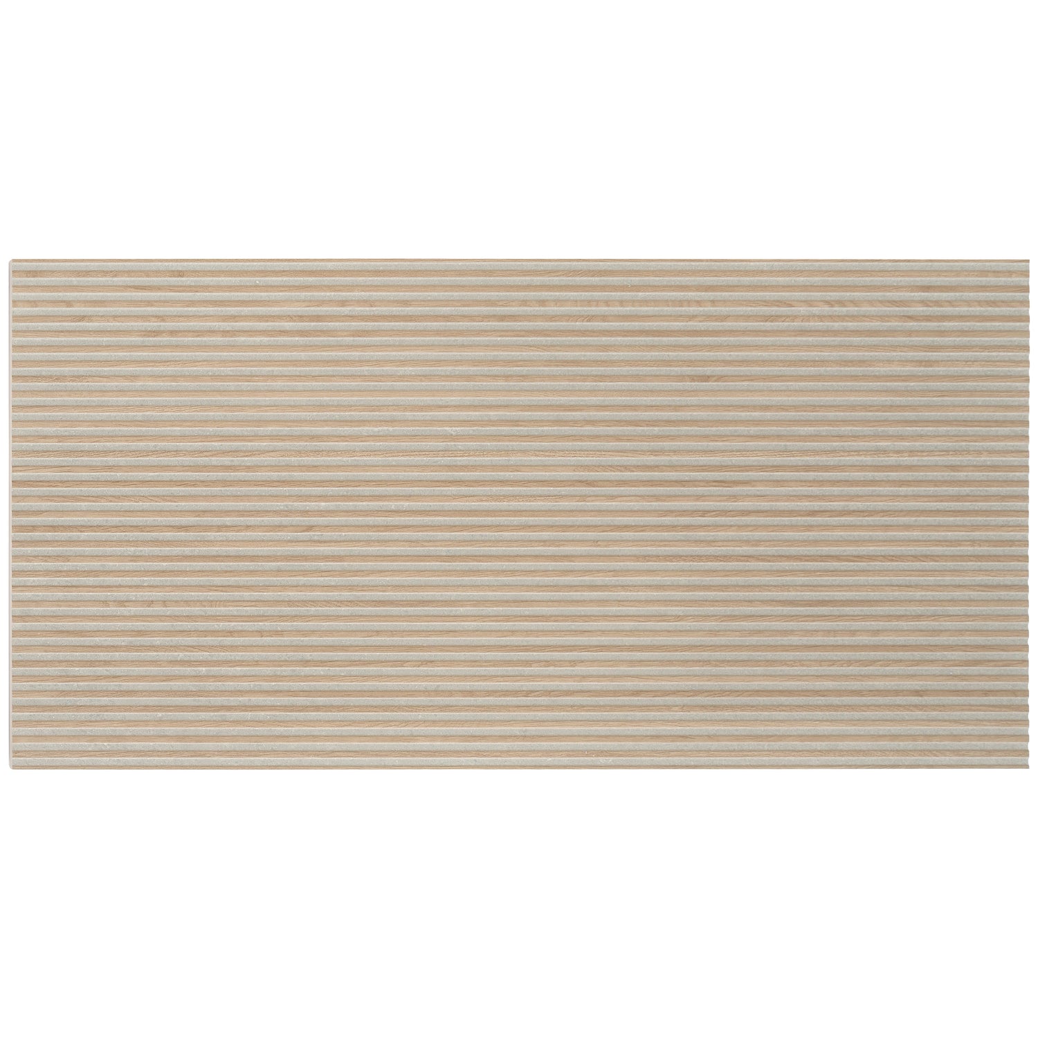 Bois 24x48 Gray Wood Ceramic Large Format Fluted Wall Tile (2 Pack, 15.5 sq ft/case)