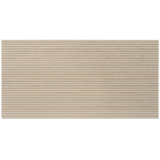 Bois 24x48 Gray Wood Ceramic Large Format Fluted Wall Tile (2 Pack, 15.5 sq ft/case) - Sample