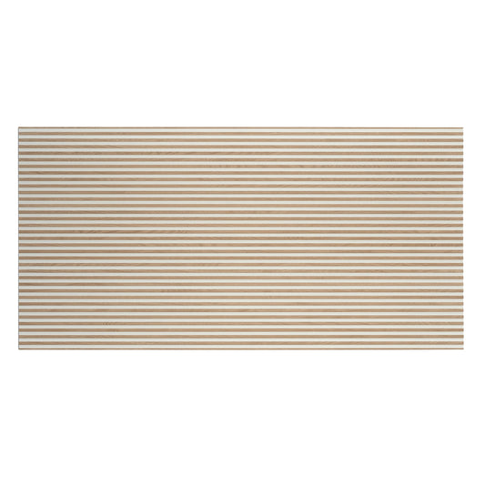 Bois 24x48 Warm White Taupe Ceramic Large Format Fluted Wall Tile (2 Pack, 15.5 sq ft/case) - Sample