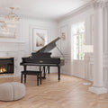 Brown matte porcelain large format floor tile in 24x48 inches with natural wood texture