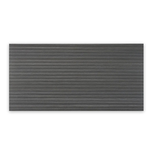 Bois 23.7 in. x 47.25 in. Matte Charcoal Black Porcelain Large Format Wall and Floor Tile (15.5 sq ft/case) - 2 Pack