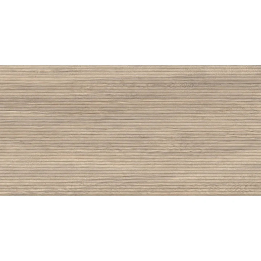 Bois 24x48 Natural Wood Porcelain Large Format Fluted Wall Tile (2 Pack, 15.55 sq ft/case) - Sample