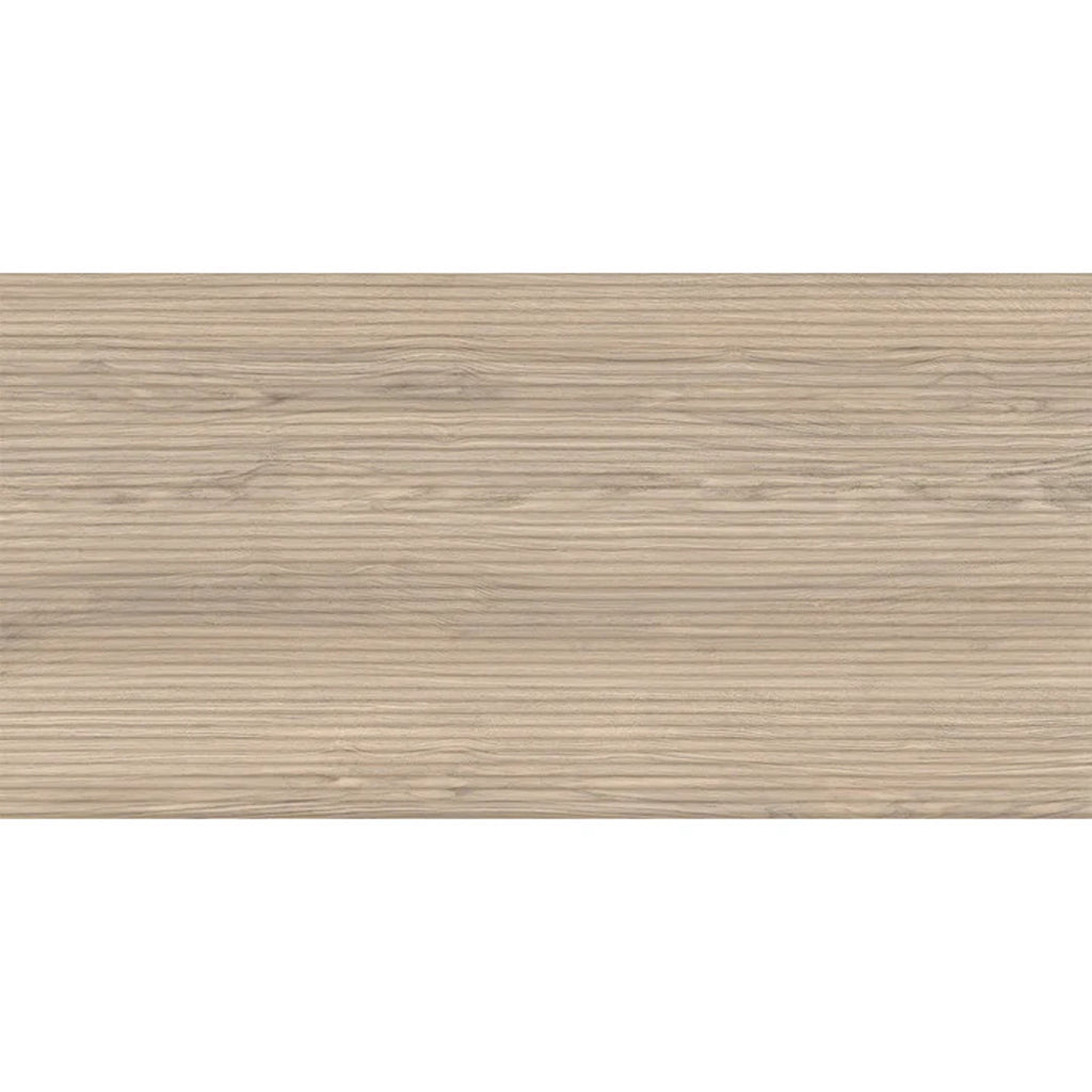 Bois 24x48 Natural Wood Porcelain Large Format Fluted Wall Tile (2 Pack, 15.55 sq ft/case) - Sample