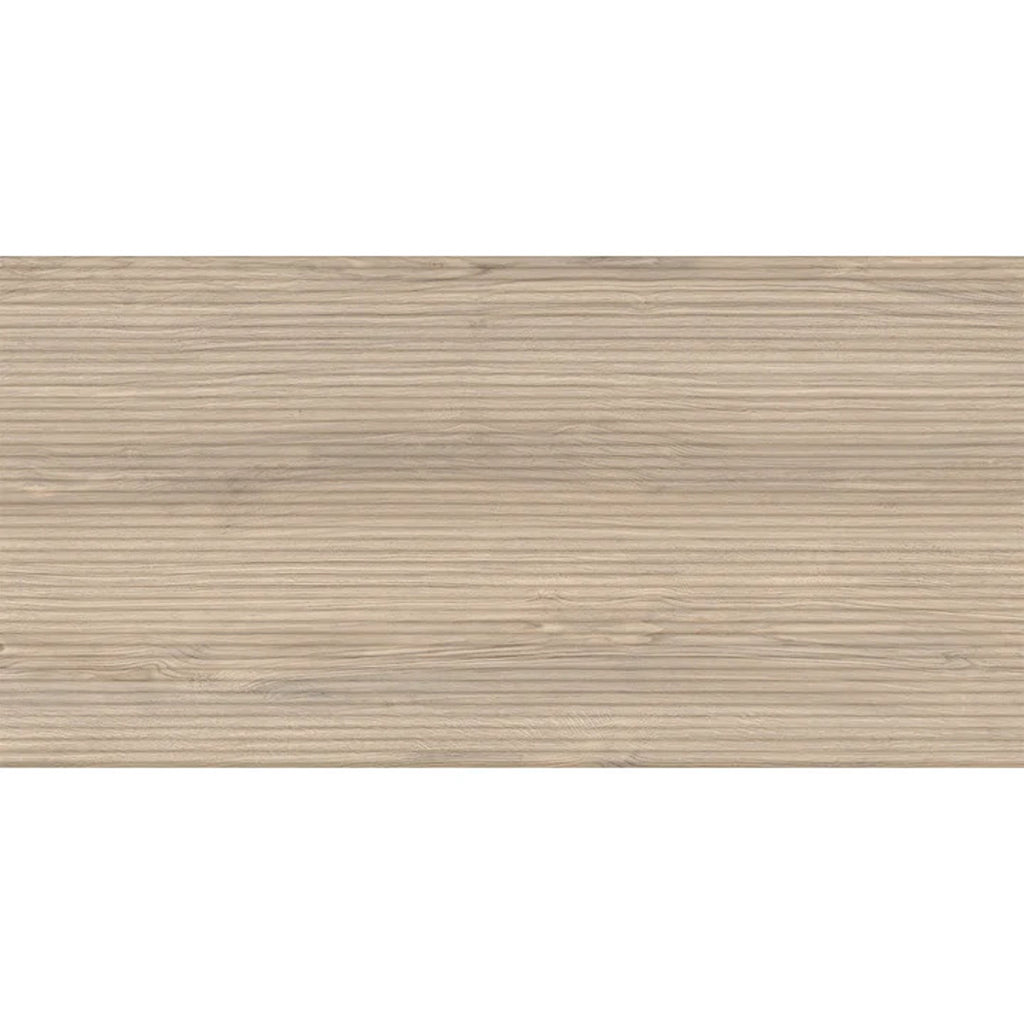 Natural Wood 24x48 Matte Fluted Porcelain Large Tile (2 pack, 15.55 sq ft/case)