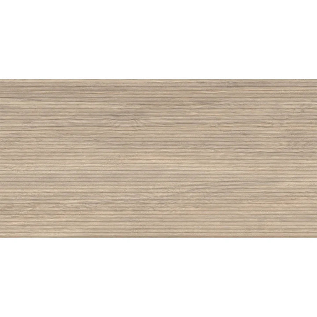 Natural Wood 24x48 Matte Fluted Porcelain Large Tile (2 pack, 15.55 sq ft/case)