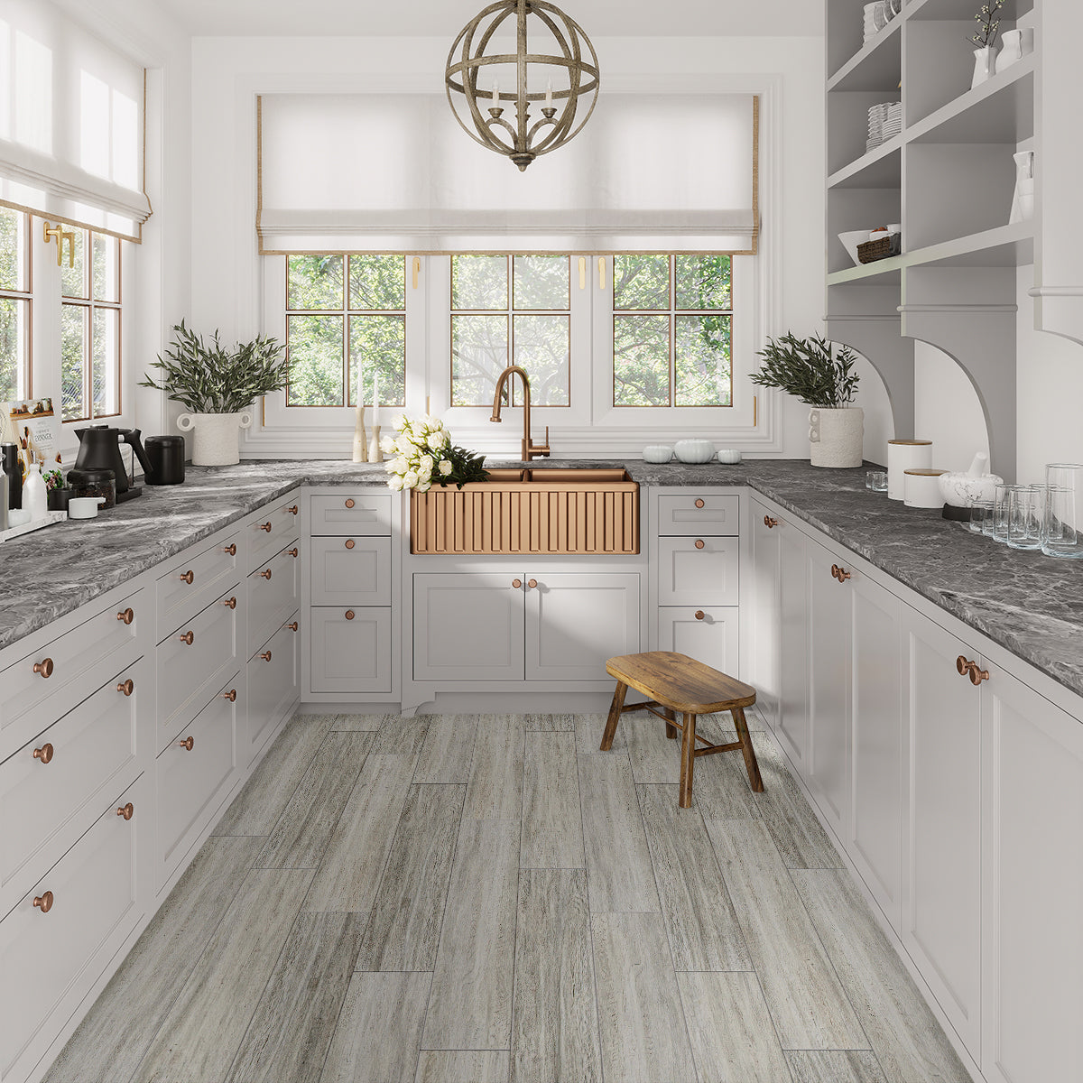 Gray 8x48 Matte Porcelain Large Format Tile (5 pack, 12.91 sq ft/case) - Sample