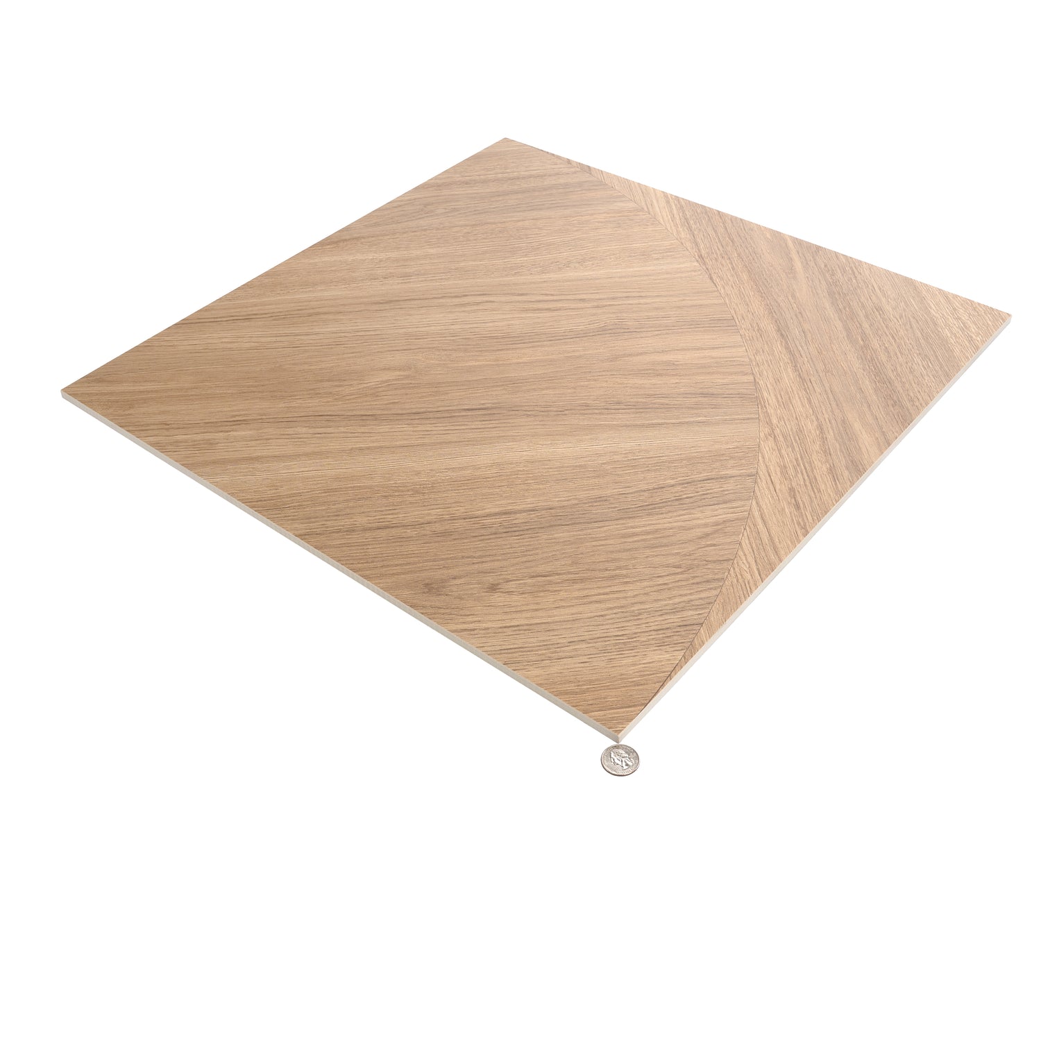 Bois 24x24 Honey Wood Porcelain Large Format Arch Wall and Floor Tile (3 Pack, 11.63 sq ft/case)