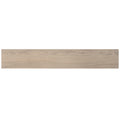 Honey wood tone large format matte porcelain plank tile with natural grain texture