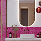 Fuchsia Pink 11x11 Glossy Matte Square Glass Mosaic Tile (20 Cases, 88.67 sqft/Pallet)