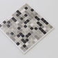 Gray Black 12x12 Glossy Uniform Square Glass Mosaic Tile (20 pack, 20 sq ft/case) - Sample