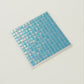 Turquoise Blue 12x12 Glossy Uniform Square Glass Mosaic Tile (20 pack, 20 sq ft/case) - Sample