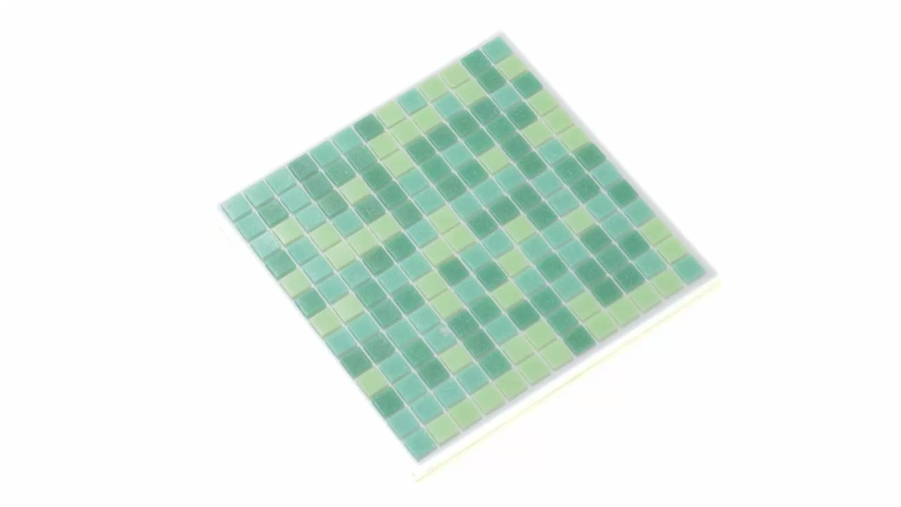 Dynasty Green 12x12 Glossy Uniform Square Glass Mosaic Tile (20 pack, 20 sq ft/case) - Sample