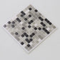 20-pack Mingles 12 in. x 12 in. Glossy Gray and Black Glass Mosaic Wall and Floor Tile (20 sq ft/case)