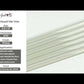 Light Gray 0.5x12 Glass Glossy Pencil Tile Trim (10 pack, 0.5 sq ft/case) - Sample