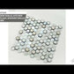 Gray White 11x11 Glossy Matte Hexagon Glass Ceramic Mosaic Tile (10 pack, 8.63 sq ft/case) - Sample