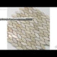 Beige 12x12 Polished Etched Hexagon Marble Mosaic Tile (5 pack, 4.92 sq ft/case) - Sample