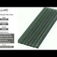 Ash Gray 0.5x12 Matte Glass Pencil Tile Trim (10 pack, 0.5 sq ft/case) - Sample