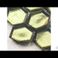 Gold 11x11 Glossy Hexagon Glass Mosaic Tile (10 pack, 8.63 sq ft/case) - Sample