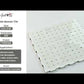 Cotton White 12x12 Polished Basketweave Marble Mosaic Tile (5 pack, 4.83 sq ft/case) - Sample