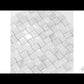5 pack White 11.8 in. x 11.8 in. Carrara and Glass Polished and Etched Mosaic Floor and Wall Tile (4.83 sq. ft./Case)