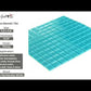 Sapphire Blue 12x12 Glossy Square Glass Mosaic Tile (10 pack, 9.67 sq ft/case) - Sample