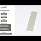 Lace White 3x12 Glossy Subway Glass Tile (20 pack, 5 sq ft/case) - Sample