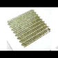 Gold 12x12 Glossy Herringbone Glass Mosaic Tile (10 pack, 9.75 sq ft/case) - Sample