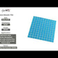 Cerulean Blue 12x12 Matte Square Glass Mosaic Tile (10 pack, 9.67 sq ft/case) - Sample