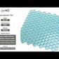 Sky Blue 12x12 Glossy Penny Round Glass Mosaic Tile (5 pack, 5 sq ft/case) - Sample
