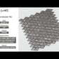 Gray 11x11 Glossy Diamond Glass Mosaic Tile (10 pack, 8.55 sq ft/case) - Sample