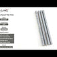 Cloud Gray 0.5x12 Marble Polished Pencil Tile Trim (10 pack, 0.5 sq ft/case) - Sample