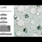 White 12x12 Glossy Matte Penny Round Glass Marble Mosaic Tile (5 pack, 4.67 sq ft/case) - Sample
