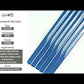 Cerulean Blue 0.5x12 Glossy Glass Pencil Tile Trim (10 pack, 0.5 sq ft/case) - Sample
