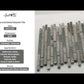 Gray 12x12 Polished Textured Brick Stone Metal Mosaic Tile (5 pack, 4.83 sq ft/case) - Sample