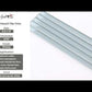 Gray 0.5x12 Glass Glossy Pencil Tile Trim (10 pack, 0.5 sq ft/case) - Sample