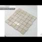 Beige 11x11 Polished Etched Brick Marble Mosaic Tile (5 pack, 4.13 sq ft/case)