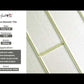 Chiffon White 12x12 Glossy Brick Glass Mosaic Tile (5 pack, 4.83 sq ft/case) - Sample