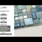 Light Blue 12x12 Glossy Square Glass Mosaic Tile (6 Cases, 65.10 sq ft/Pallet)