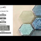 10 pack Light Blue 10.8 in. x 11.5 in. Hexagon Glass Mosaic Floor and Wall Tile (8.63 sq. ft./Case)