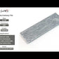 15 pack Gray 4 in. x 12 in. Polished Marble Subway Floor and Wall Tile (5 sq ft/case) - Sample