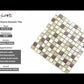 Beige 12x12 Glossy Foiled Square Glass Resin Stone Mosaic Tile (5 pack, 4.75 sq ft/case)