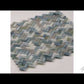 Blue Gray 12x12 Glossy Herringbone Glass Mosaic Tile (10 pack, 9.75 sq ft/case) - Sample
