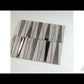 Gray 12x12 Polished Textured Trapezium Glass Stone Mosaic Tile (5 pack, 4.83 sq ft/case) - Sample