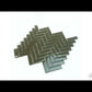 Ash Gray 11x13 Glossy Herringbone Glass Mosaic Tile (5 pack, 4.8125 sq ft/case) - Sample
