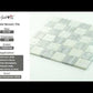 White Gray 12x12 Brick Polished Marble Mosaic Tile (5 pack, 5 sq ft/case) - Sample