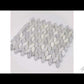 White Gray 12x12 Polished Etched Marble Mosaic Tile (5 pack, 4.92 sq ft/case)