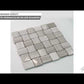 Gray 11x11 Polished Etched Brick Marble Mosaic Tile (5 pack, 4.13 sq ft/case) - Sample