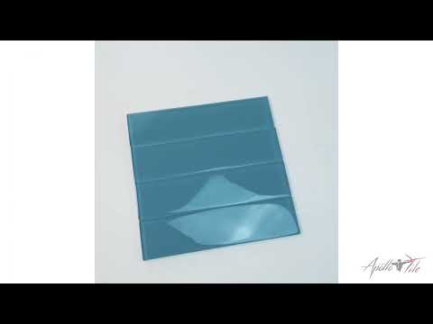 Sapphire Blue 3x12 Glossy Subway Glass Tile (20 pack, 5 sq ft/case) - Sample